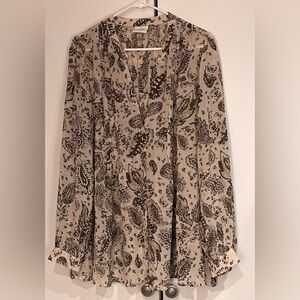 Knox Rose V-Neck Long Sleeve Blouse. Size XXL